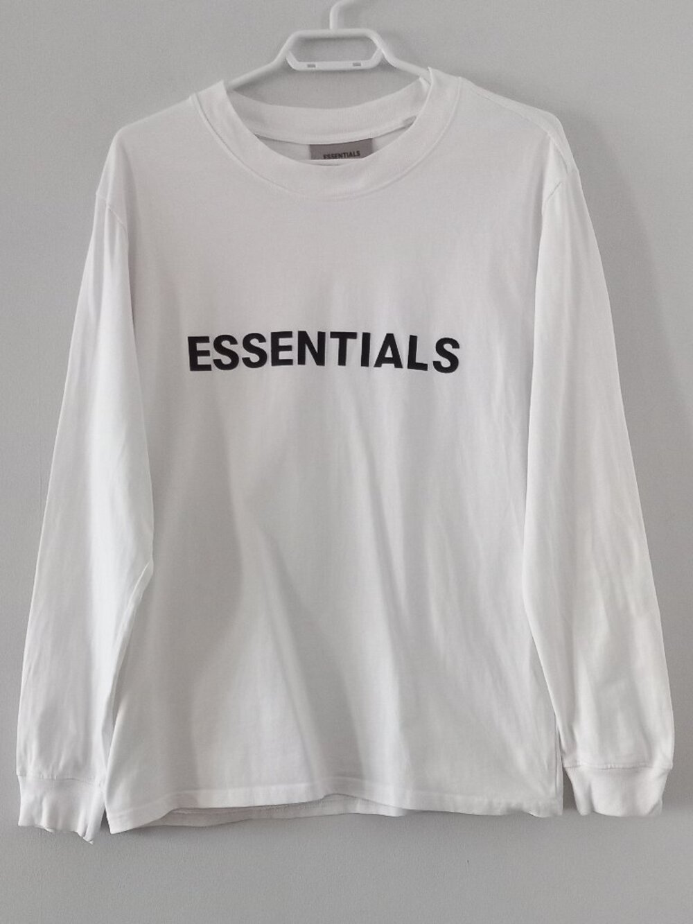 ESSENTIALS FEAR OF GOD thin crewnecksweatshirt/long sleeve t with spellout